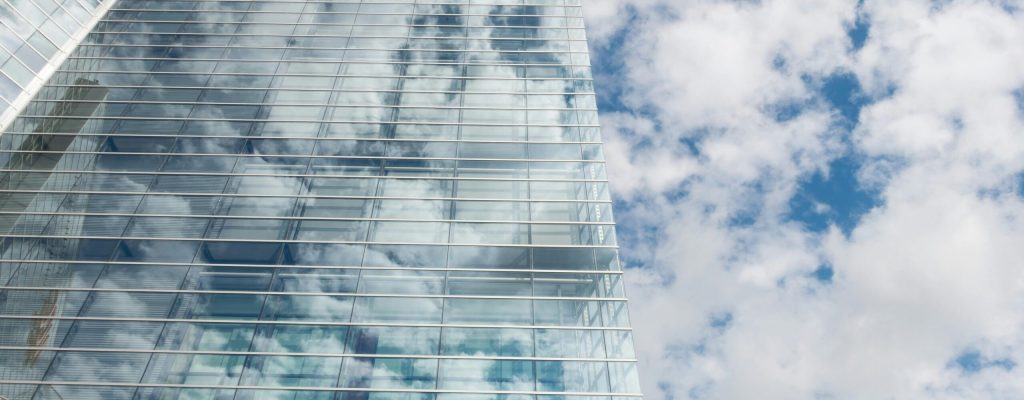 transparent corporate building